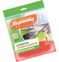 Салфетка для ежедневной уборки "ХОЗЯЮШКА Мила" универсальная  микрофибра 30*30см 1 арт.04006