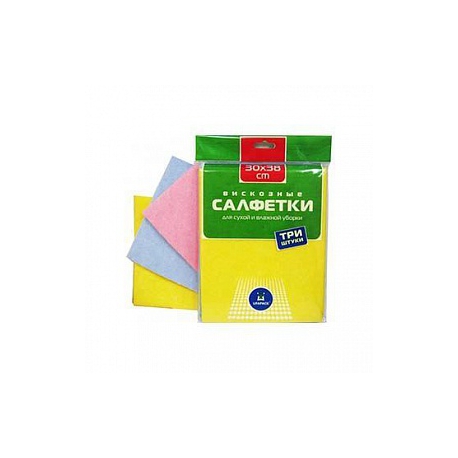 Салфетки вискозные 38*30 3шт арт.СВ 3