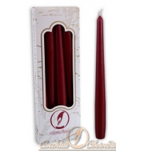 Свеча античная бордовая 4шт/уп арт.001419