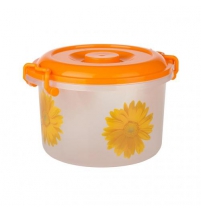 Контейнер круглый 7л с ручками (декор) арт.М2295