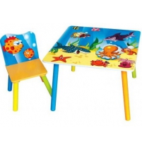 Набор мебели Sweet Baby Uno Sea world (стол+стул) арт.265337