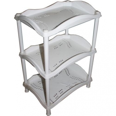 Этажерка "Каскад" 3-х секц. снежно - белый арт.АС 14301000