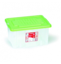 Ящик с крышкой 18л. 41*30*21см цв. в ассорт. арт.10118