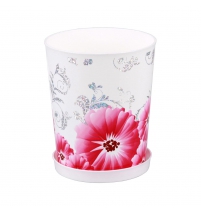 Горшок цветочный Ванесса 1,8л с под. белый арт.М2808