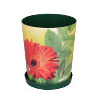 Горшок цветочный Гербера 1,2 л. с под. арт.М2438