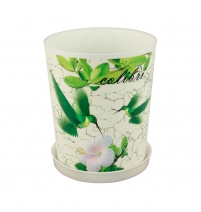 Горшок цветочный Колибри 1,2л с поддоном арт.М1875