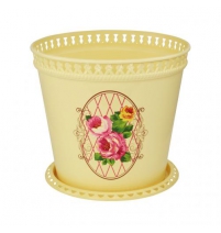 Горшок-кашпо Ажур (Розы) 2л с поддоном арт.М1789