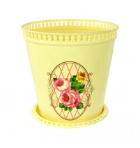 Горшок-кашпо Ажур (Розы) 3л с поддоном арт.М1796