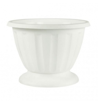 Горшок-Кашпо "Пальмира" 10л с поддоном белый арт.М1474ССП