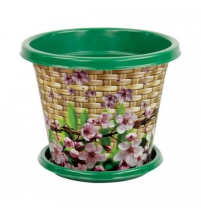 Горшок-Кашпо Плетенка 2л с поддоном арт.М1742/1741