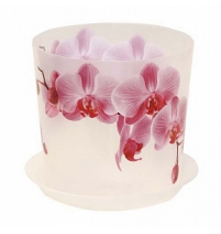 Кашпо ДЕКО Орхидея D160мм 2,4л с поддоном арт.М 3106ОР