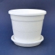 Кашпо для цветов №3 d195мм 3л белый арт.ГМ011Б