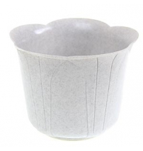 Кашпо "Крокус" 180мм мраморное/белое арт.0099/ИНС 0099