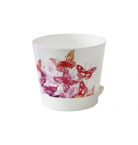 Кашпо НИКА D180мм 2,7л с прикорневым поливом бабочки арт.М 3078БССП