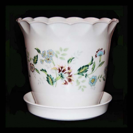 Кашпо с поддоном Верис D14,2см 1л арт.100016