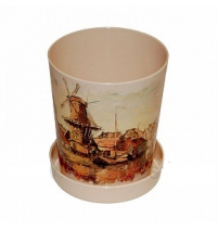 Кашпо с поддоном "Моне" D12см 1,2л арт.908