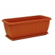 Ящик балконный АЛИЦИЯ 400мм с поддоном теракотовый арт.М 3214