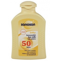 Солнцезащитное молочко SPF 50, 200 мл. Sanosan Арт. 89450