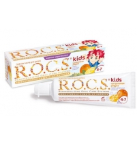 R.O.C.S. Зубная паста для детей (4-7 лет) Лимон, Апельсин, Ваниль 45гр. R.O.C.S. 