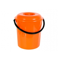 Ведро 15л ЛЮКС с крышкой арт.С04601