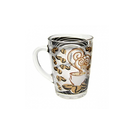 Кружка Капучино 300мл Кофе (часы) Круговая деколь арт.07с1334
