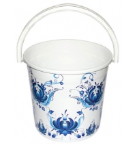 Ведро без крышки 10л. Гжель арт.0110/78