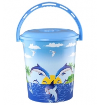 Ведро с крышкой 12л. Дельфин АКЦИЯ арт.0212ск