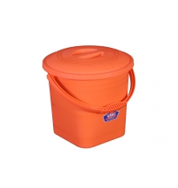 Ведро с крышкой 5л матовое / цвета в ассортименте арт.2802ТП/К