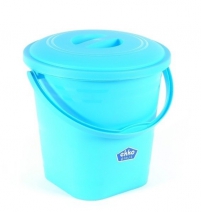 Ведро с крышкой 9л матовое арт.2755ТП/К