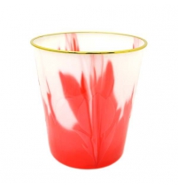 Ведро цветное 10л с золотистым ободком арт.12-T-2811-6