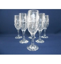 Набор 6-ти бокалов д/шампанского "Флёр" 190мл арт.MS419/07