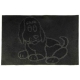 Коврик придверный 40х60 см "Собака" черный арт.20012