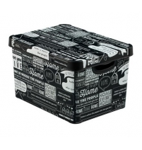 Коробка декоративная малая Deco's Stockholm HOME white/black 295*195*135 арт. 04710-H12-00 