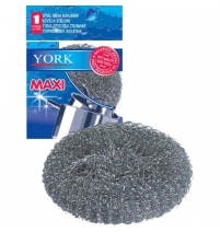 Губка для посуды металлическая МАКСИ " York " арт.0302