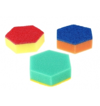 Губка для посуды "Солнечный круг" 3шт арт.569/037