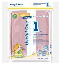 Тряпка из микрофибры универсальная деликат Useful One 34*40(M) 1 шт. арт.SM0301