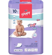 Пеленки детские Белла Хэппи 60х90 двойные (10шт/8кор) Bella 