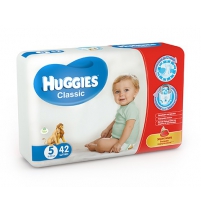 Подгузники Huggies Классик (5) джамбо 11-25 кг, 42шт. Huggies Арт. 9401053