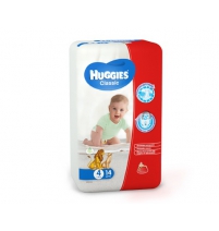 Подгузники Huggies Классик (4) 7-18 кг, 14шт. Huggies Арт. 9401041