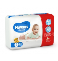 Подгузники Huggies Классик (3) эконом 4-9 кг, 31шт. Huggies Арт. 9401032