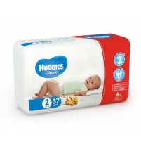 Подгузники Huggies Классик (2) эконом 3-6 кг, 37шт. Huggies Арт. 9401022