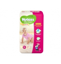 Подгузники Huggies Ультра Комфорт для девочек (4+) 10-16 кг, 17шт. Huggies Арт. 9403412