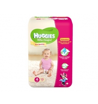 Подгузники Huggies Ультра Комфорт для девочек (4) 8-14 кг, 19шт. Huggies Арт. 9402412