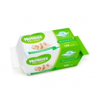 Детские влажные салфетки Huggies Ультра Комфорт с Алоэ (128шт.) Арт. 2298690