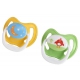 Пустышка PreVent 18+ месяцев набор из 2 шт. и футляр, смешанные цвета Dr. Brown Арт. PV340
