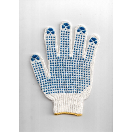 Перчатки ХБ с ПВХ 3 нити 7 класс Точка 30 гр. арт.200