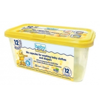 BabyLine BIO растворяемые капсулы для стирки детских вещей и пеленок, 12 шт. BabyLine Арт. DB009