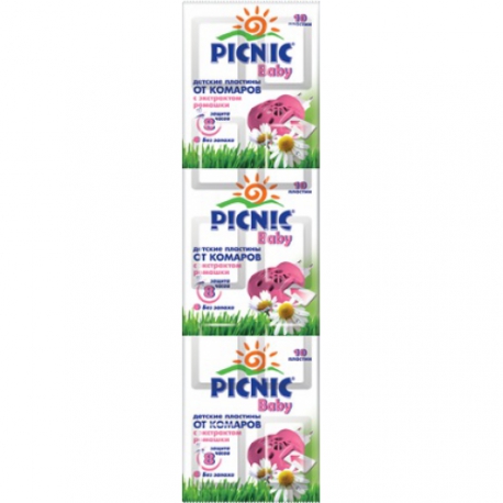  Пластины от комаров, 10 шт Picnic Арт. 2305