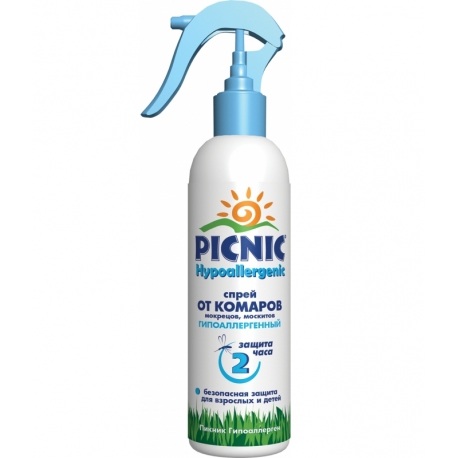  Спрей от комаров гипоаллергенный, 180 мл Picnic Арт. 3002