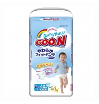 Подгузники-трусики 12-20кг для мальчиков (XL), 40шт (753140, 753464) Goon Арт. 753140